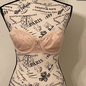 Vintage JCPenney strapless nude bra​​​​​​​​​​​​​